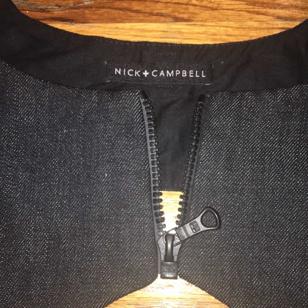 N+C Denim and Velvet Top - Picture 4 of 6